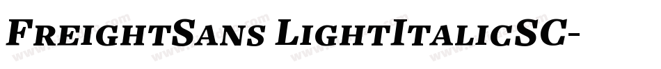 FreightSans LightItalicSC字体转换